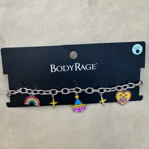 Body Rage multicolored charm necklace #rave #festival